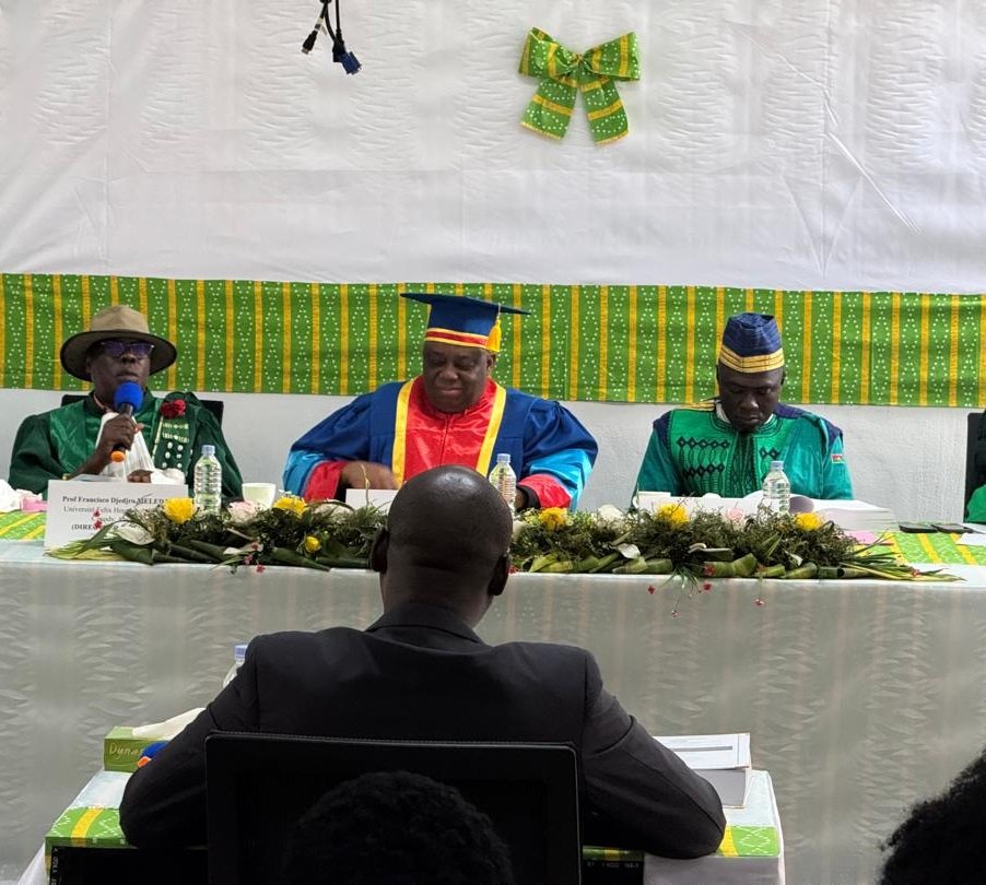 03 octobre 2025 le jury de soutenance de thèse de Monsieur Koblan Koffi Kra Ange